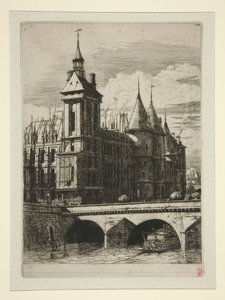 Der Uhrturm, Paris von Charles Meryon