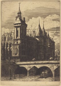 Der Uhrturm, Paris von Charles Meryon