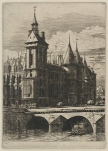 Der Uhrturm, Paris von Charles Meryon
