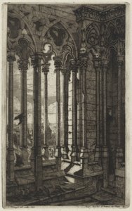 Die Galerie Notre-Dame, Paris von Charles Meryon