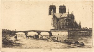 Die Apsis der Kathedrale Notre-Dame, Paris