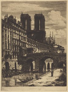 Le Petit Pont, Paris von Charles Meryon