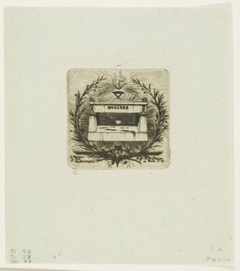 Molières Grab, Friedhof Père-Lachaise, Paris von Charles Meryon