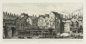 Teil der Stadt Paris am Ende des siebzehnten Jahrhunderts