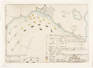 Plan der Schlacht von Sinope von Charles Meryon