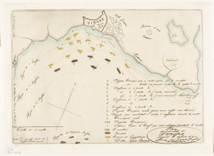 Plan der Schlacht von Sinope von Charles Meryon