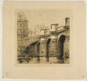 Pont-Neuf, Paris von Charles Meryon