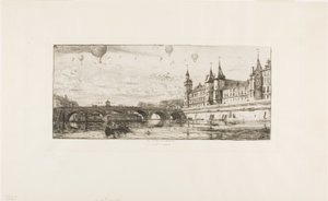 Pont-au-Change, Paris von Charles Meryon