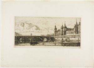 Pont-au-Change, Paris von Charles Meryon