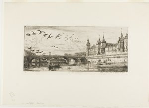 Pont-au-Change, Paris von Charles Meryon