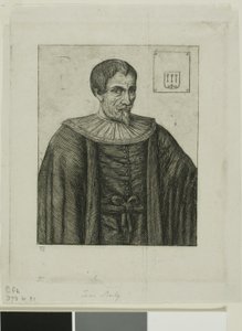 Porträt von Jean Besly, Historiker von Charles Meryon