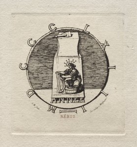 Rebus: Hier liegt die alte Vendetta, 1863 von Charles Meryon