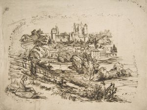 Ruinen des Château de Pierrefonds nach Viollet-le-Du..., 1858