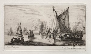 Südseefischer, 1850 von Charles Meryon
