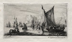 Südsee-Fischer, 1850 von Charles Meryon