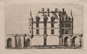 Das Schloss von Chenonceau von Charles Meryon