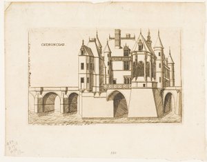 Das Schloss von Chenonceau, Nr. 2 von Charles Meryon