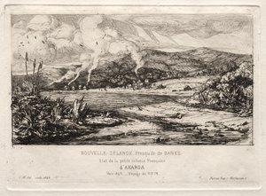 Die kleine französische Kolonie in Akaroa, 1845