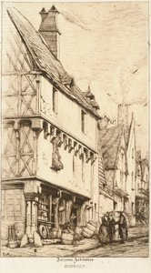 Das Haus des Musikers (Altes Wohnhaus in Bourges) von Charles Meryon