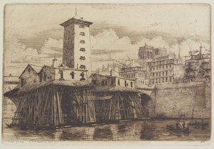 Die Notre-Dame-Pumpe von Charles Meryon