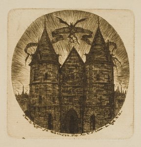 Das alte Tor des Palais de Justice, Paris