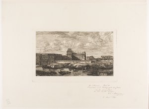 Der Alte Louvre, Paris, 1651 von Charles Meryon