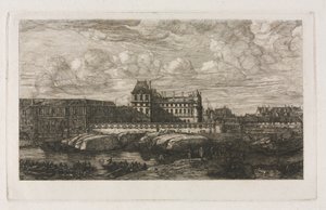 Das Alte Louvre nach einem Gemälde von Zeeman, 1651