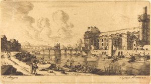 Der Pavillon von Mlle. und ein Teil des Louvre