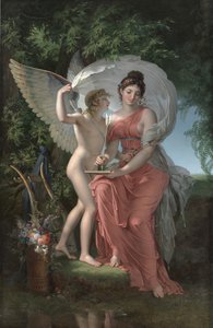 Erato, Muse der lyrischen Dichtung von Charles Meynier