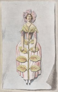 Pervenche Desséchée, aus Les Fleurs Animées, 1847