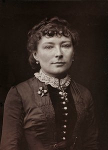 Album Artistique et Biographique, 5. Jahrgang, Salon 1885; Porträt der französischen Malerin Virginie Elodie Marie Thérèse Demont-Breton (1859-1935)