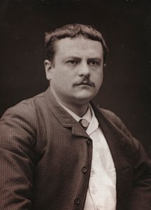 Album Artistique et Biographique, 6. Jahrgang, Salon 1885; Porträt des französischen Malers Royer Lionel (1852-1926)