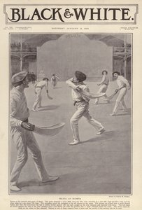 Der baskische Sport Pelota, gespielt in Olympia, London von Charles Mills (after) Sheldon