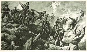 Die Eroberung der deutschen Schützengräben bei Neuve Chapelle von Charles Mills Sheldon