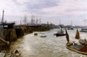 Blackwall, 1872 von Charles Napier Hemy