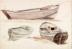 Studien von Lachsbooten von Charles Napier Hemy