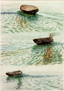 Drei Dinghies von Charles Napier Hemy