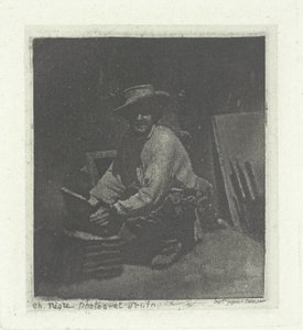 Kniender Maurer von Charles Nègre