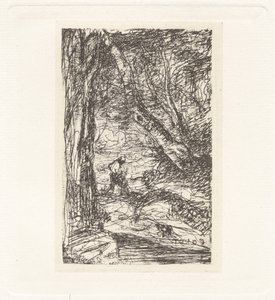 Tafel XI – Der Holzfäller, ca. 1857 von Charles Nègre