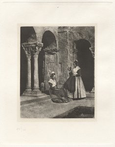 Tafel II – Zwei Arlesierinnen im Kreuzgang von Saint-Trophime von Arles