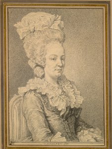 Halbporträt einer sitzenden Frau, 1781