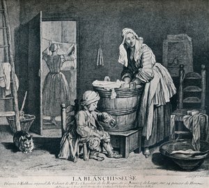 La Blanchisseuse, 18. Jahrhundert, 1916