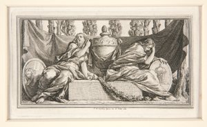 Begräbnisvignette für Mme. de France, Herzogin von Parma