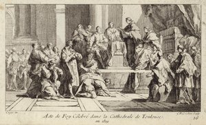 Reuige Katharer bekennen ihren Glauben an die katholische Religion in der Kathedrale von Toulouse, Frankreich