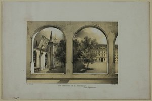Innenansicht des Erholungsgebiets von Charles Nicolas Lemercier