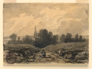 Auf einer Landstraße von Charles Nicolas Ransonnette