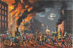 Das Leben eines Feuerwehrmanns: Die neue Ära. Dampf und Muskelkraft.