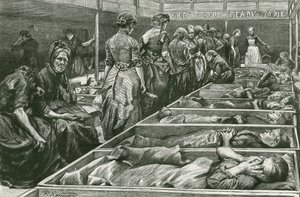 Ein Obdach der Heilsarmee für Frauen in Whitechapel von Charles Paul Renouard