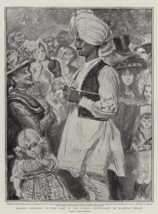 Freunde finden, im Lager des indischen Kontingents in Hampton Court von Charles Paul Renouard
