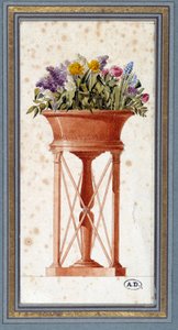 Projekt für einen Mahagonigarten von Charles Percier (1764-1836), Architekt und Dekorateur. Aquarell. Paris, Decorative Arts